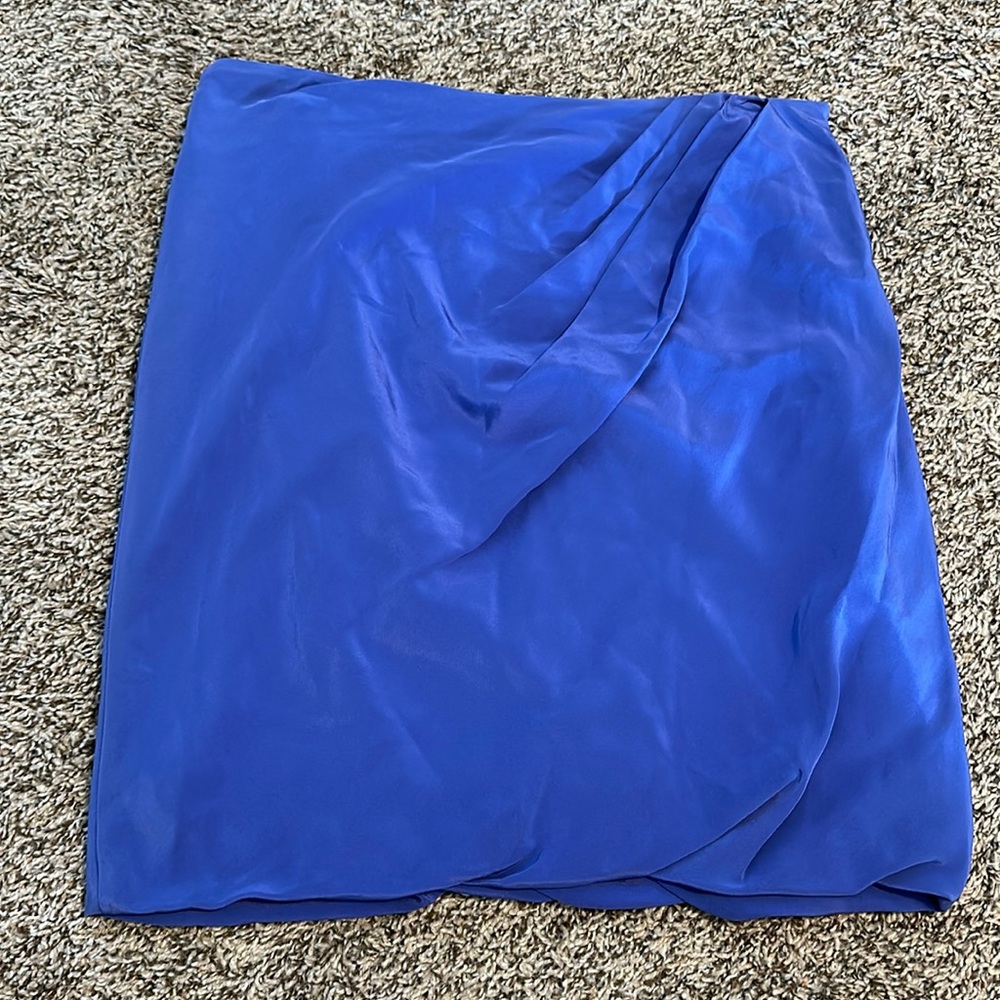 NWT JOSIE NATORI vintage blue strapless top x